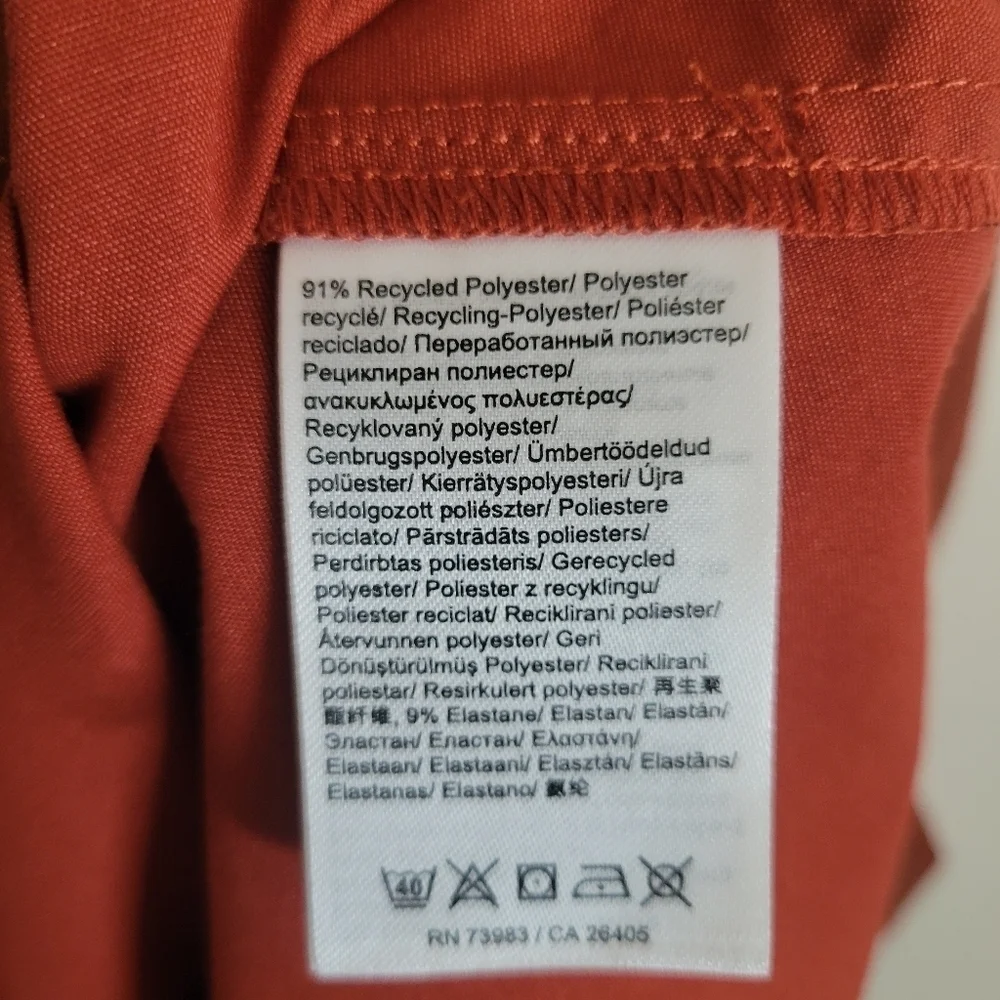 Helly Hansen Shorts Men's Active Burnt Orange Large Built in Belt